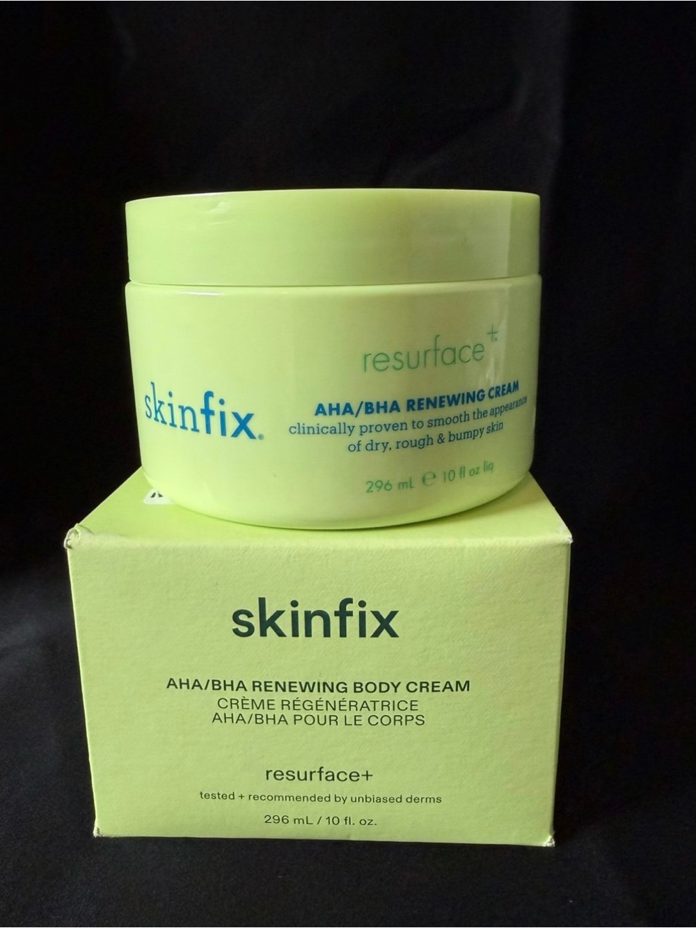 Skinfix Resurface+ AHA/BHA Renewing Body Cream – 10 fl oz / 296 ml